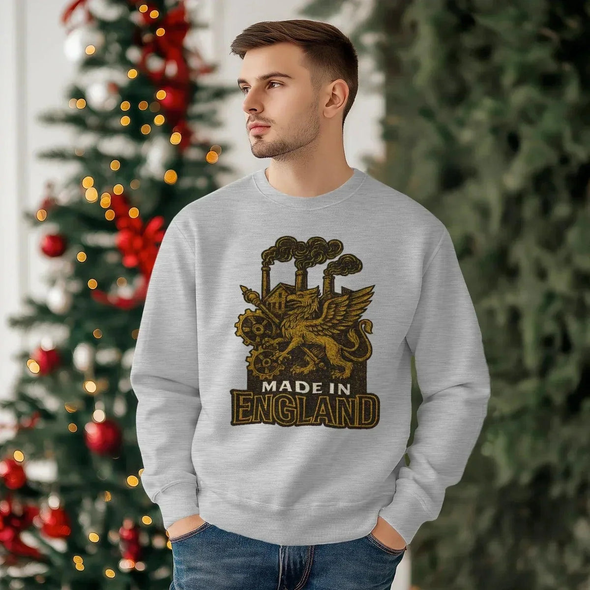 Made in England Sweatshirt – Unisex Heritage Crewneck - Celtic Wolfwear