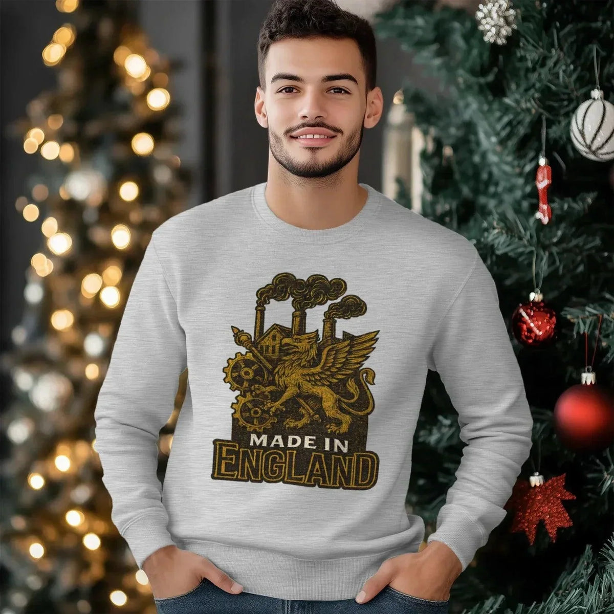 Made in England Sweatshirt – Unisex Heritage Crewneck - Celtic Wolfwear