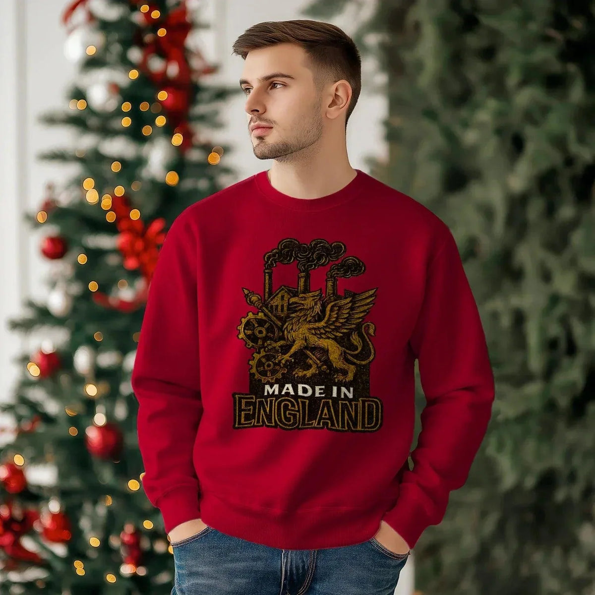 Made in England Sweatshirt – Unisex Heritage Crewneck - Celtic Wolfwear