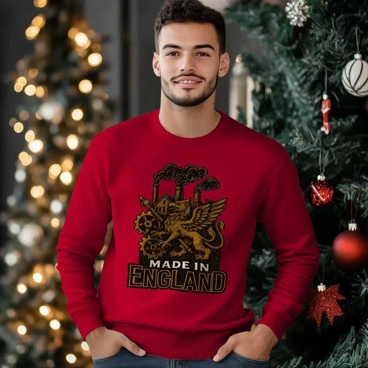 Made in England Sweatshirt – Unisex Heritage Crewneck - Celtic Wolfwear