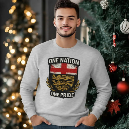 One Nation One Pride England Sweatshirt – Unisex Crewneck - Celtic Wolfwear