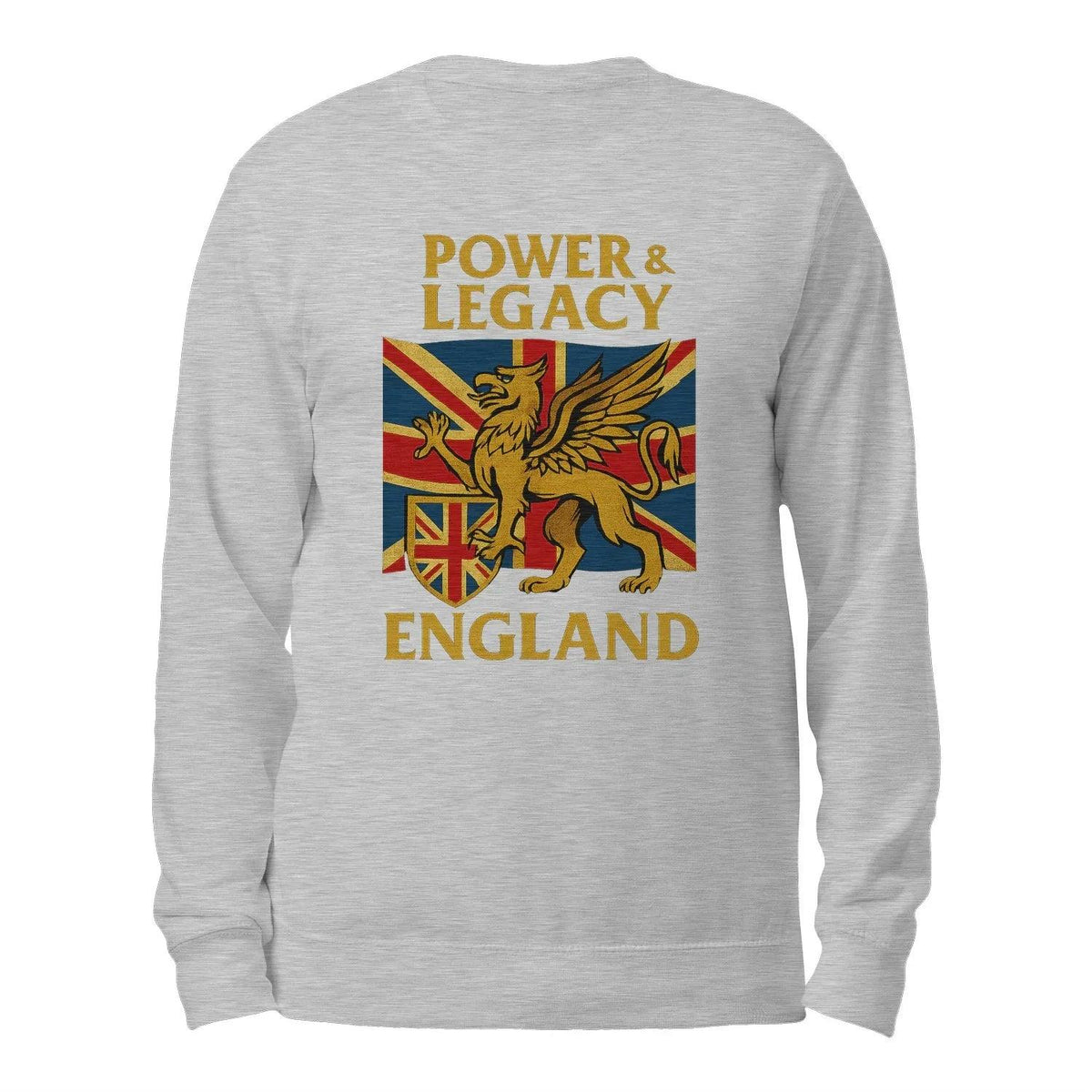 Power & Legacy Dragon England Sweatshirt – Crewneck - Celtic Wolfwear