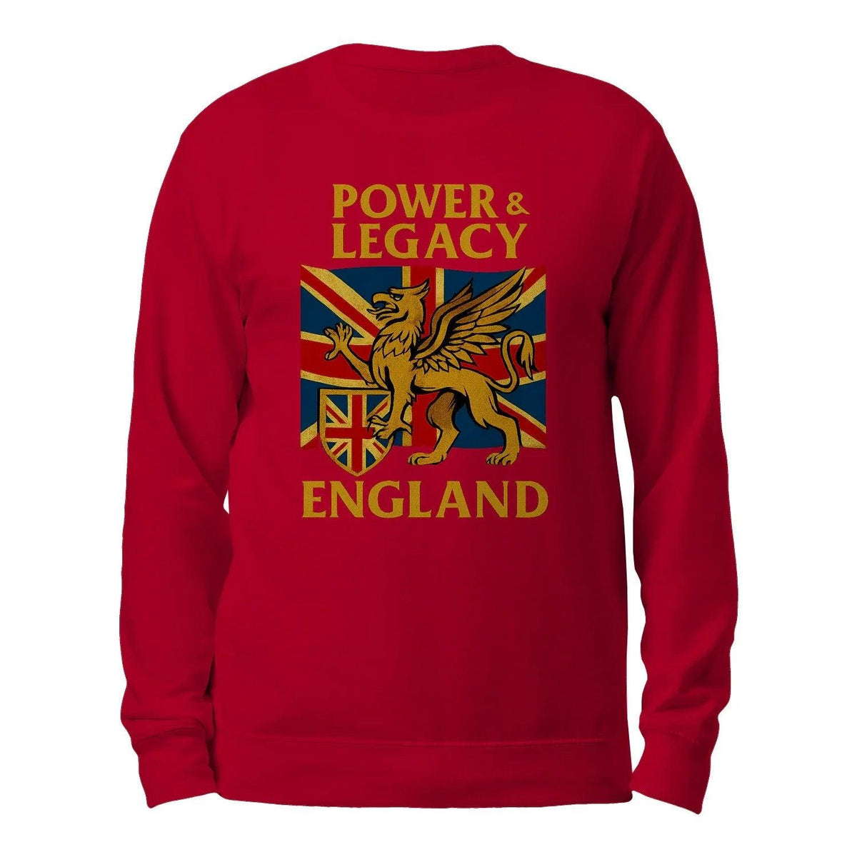 Power & Legacy Dragon England Sweatshirt – Crewneck - Celtic Wolfwear