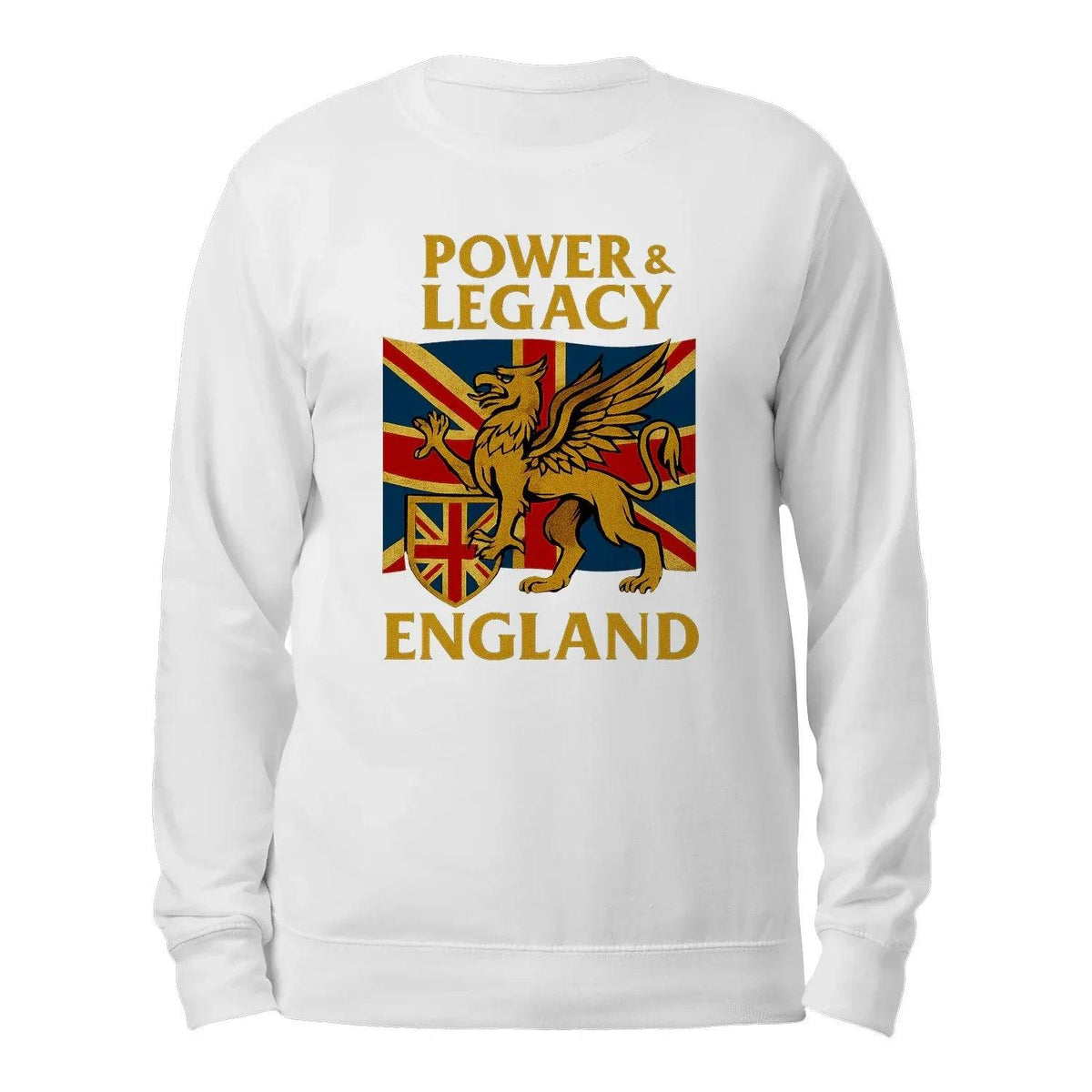 Power & Legacy Dragon England Sweatshirt – Crewneck - Celtic Wolfwear