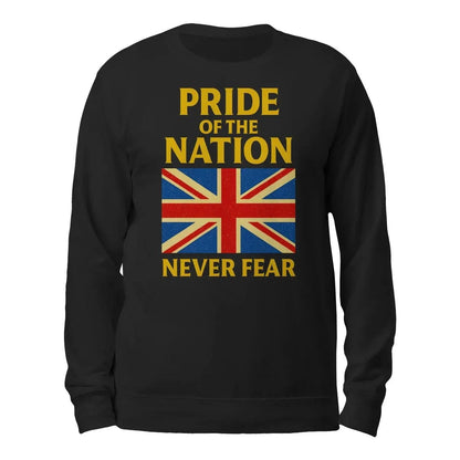 Pride of the Nation England Sweatshirt – Union Jack Crewneck - Celtic Wolfwear