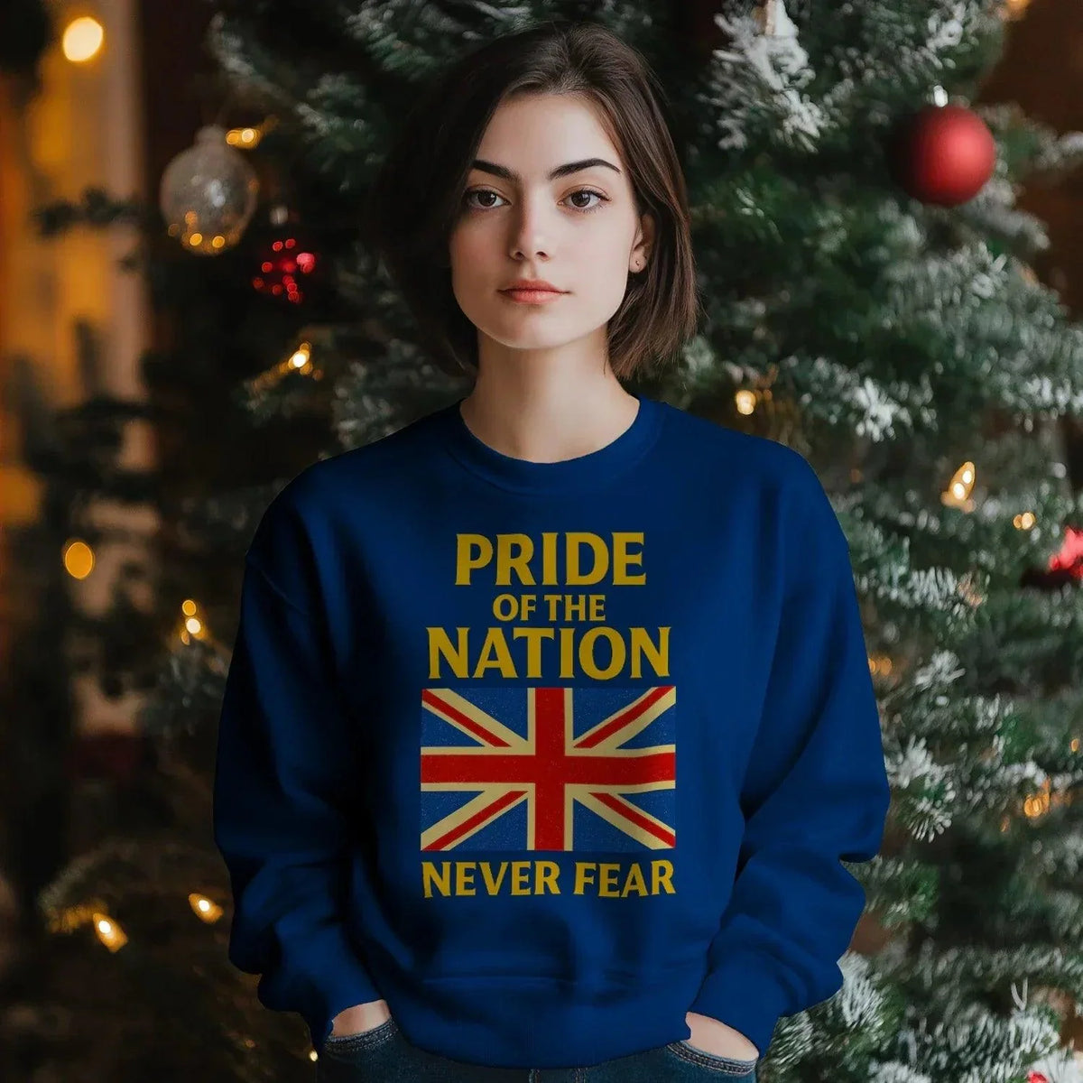 Pride of the Nation England Sweatshirt – Union Jack Crewneck - Celtic Wolfwear