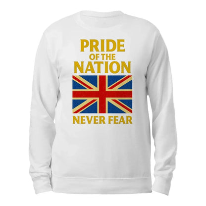 Pride of the Nation England Sweatshirt – Union Jack Crewneck - Celtic Wolfwear