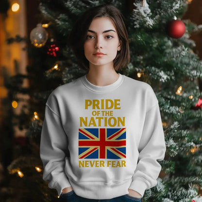 Pride of the Nation England Sweatshirt – Union Jack Crewneck - Celtic Wolfwear