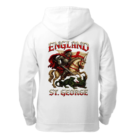 Saint George Dragon Slayer England Zip Hoodie – Knight - Celtic Wolfwear