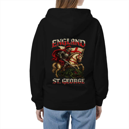 Saint George Dragon Slayer England Zip Hoodie – Knight - Celtic Wolfwear