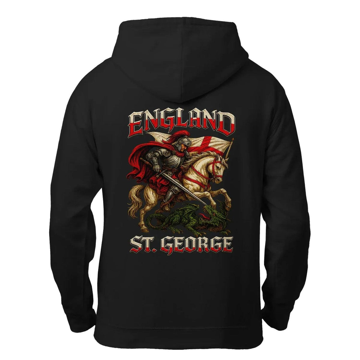Saint George Dragon Slayer England Zip Hoodie – Knight - Celtic Wolfwear