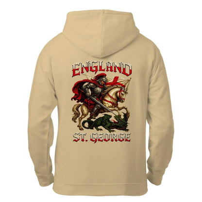Saint George Dragon Slayer England Zip Hoodie – Knight - Celtic Wolfwear
