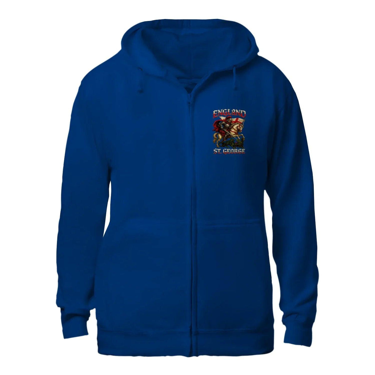 Saint George Dragon Slayer England Zip Hoodie – Knight - Celtic Wolfwear