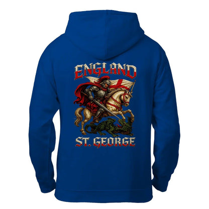 Saint George Dragon Slayer England Zip Hoodie – Knight - Celtic Wolfwear