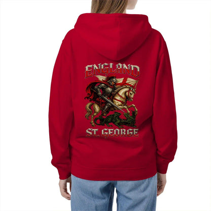 Saint George Dragon Slayer England Zip Hoodie – Knight - Celtic Wolfwear