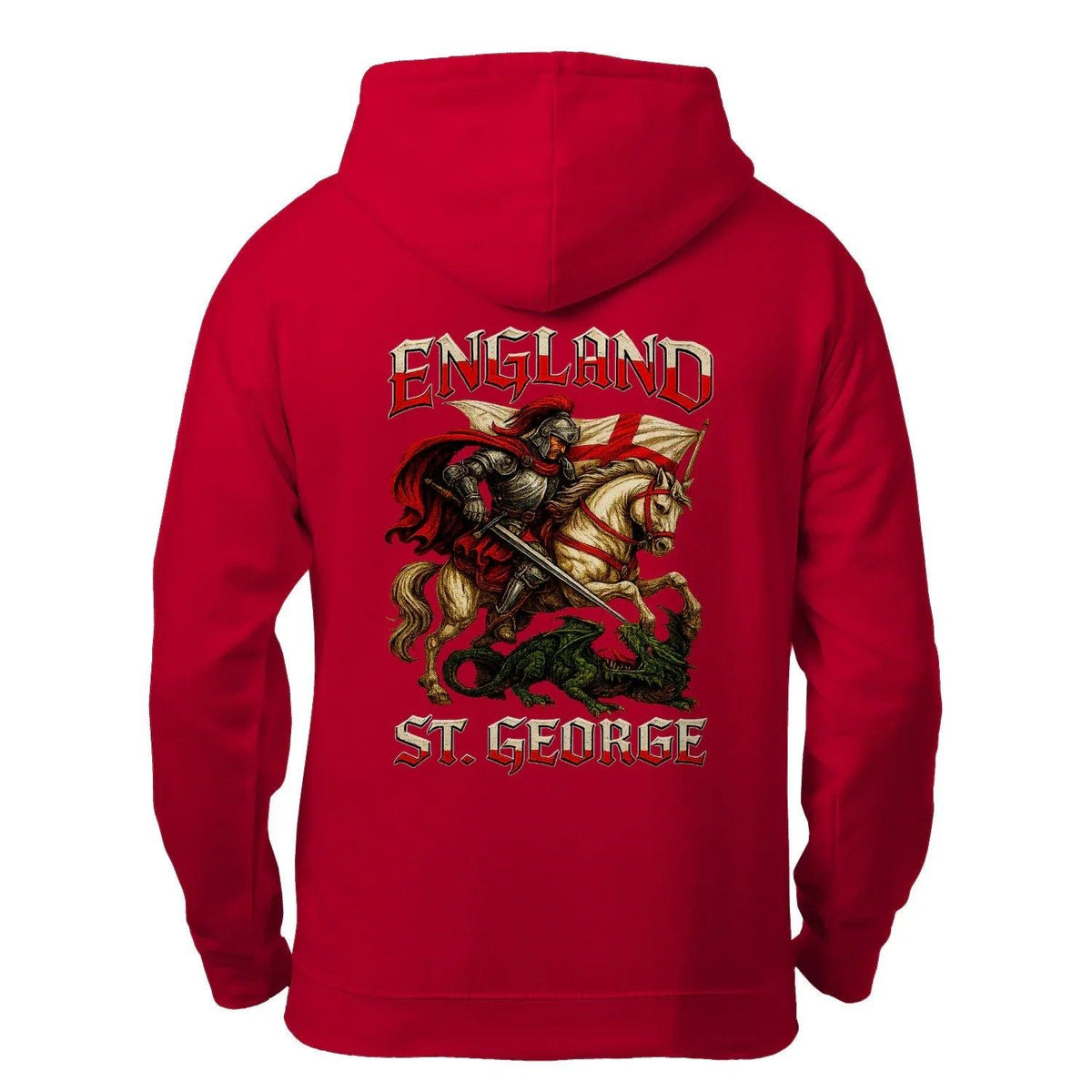 Saint George Dragon Slayer England Zip Hoodie – Knight - Celtic Wolfwear