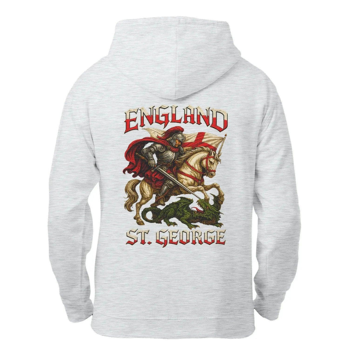 Saint George Dragon Slayer England Zip Hoodie – Knight - Celtic Wolfwear