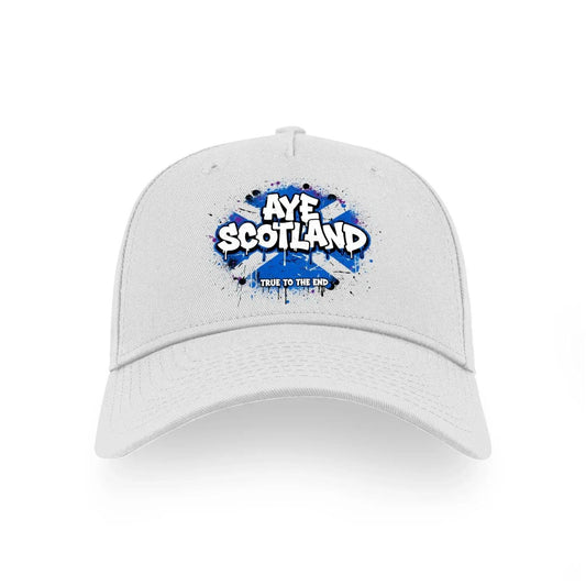 Scottish 5-Panel Cap - Aye Adjustable Heritage Headwear - Celtic Wolfwear