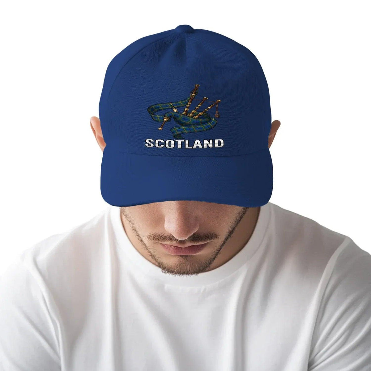 Scottish 5-Panel Cap - Bagpipes, Adjustable Headwear - Celtic Wolfwear