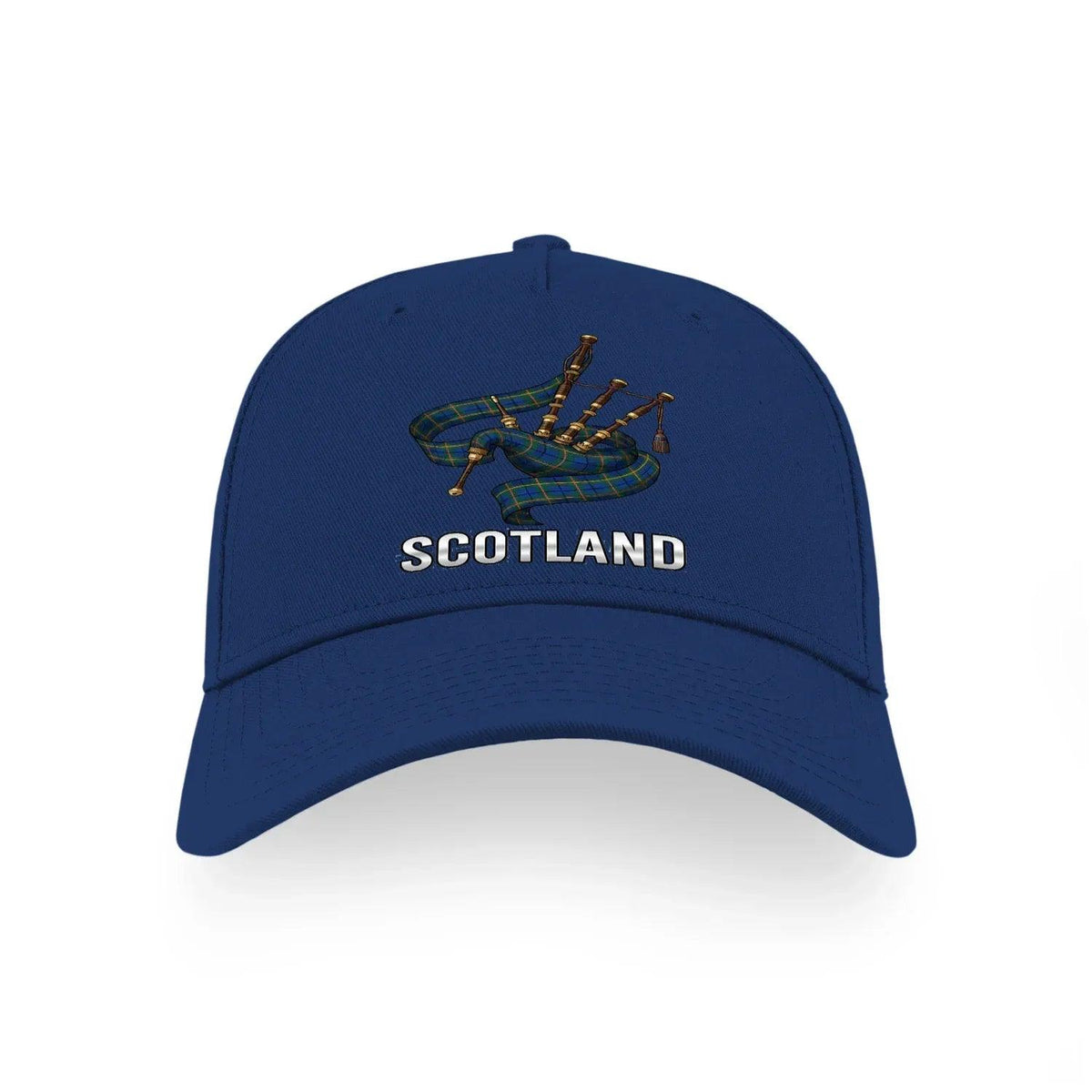 Scottish 5-Panel Cap - Bagpipes, Adjustable Headwear - Celtic Wolfwear