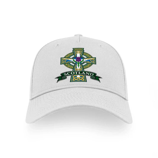 Scottish 5-Panel Cap - Cross Heritage-Inspired Headwear - Celtic Wolfwear