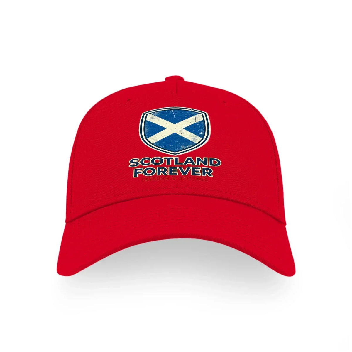 Scottish 5-Panel Cap - Forever Saltire, Adjustable Fit - Celtic Wolfwear