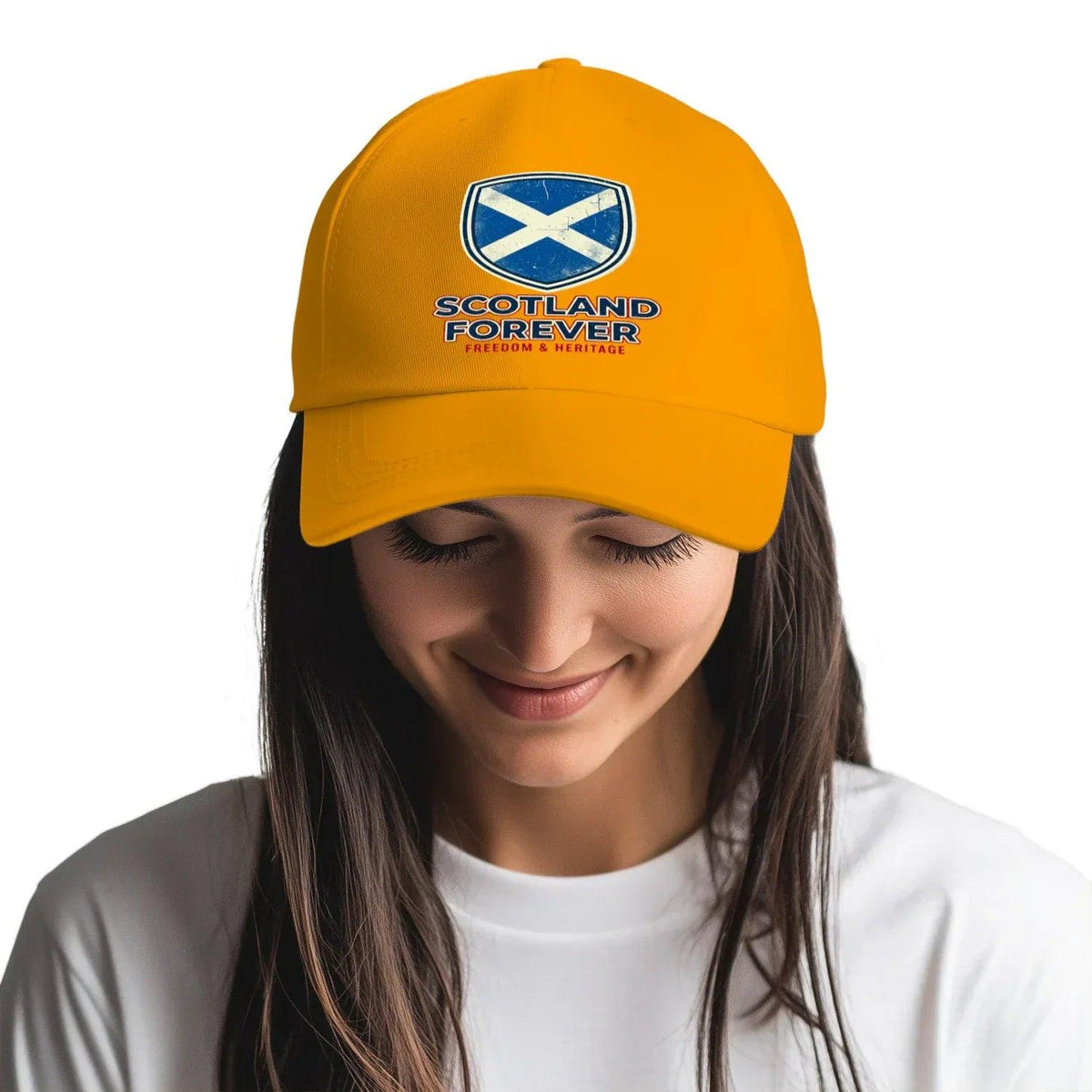 Scottish 5-Panel Cap - Forever Saltire, Adjustable Fit - Celtic Wolfwear