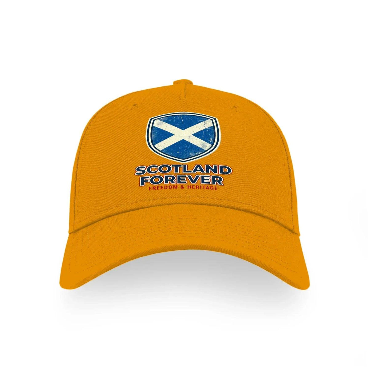 Scottish 5-Panel Cap - Forever Saltire, Adjustable Fit - Celtic Wolfwear