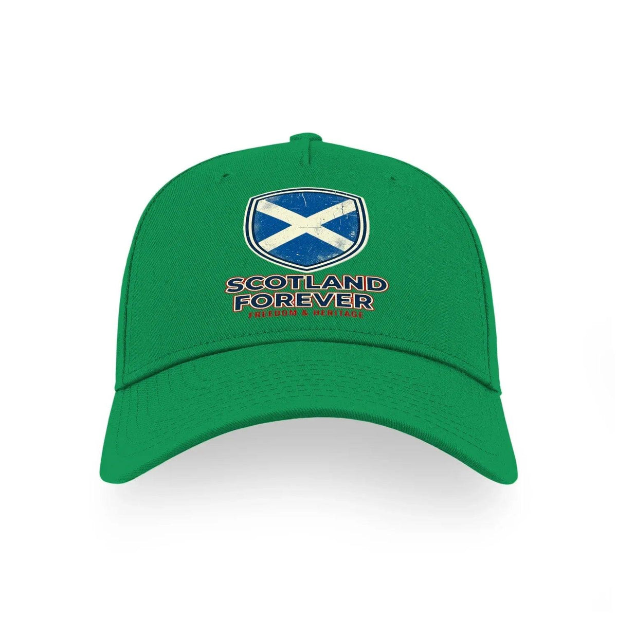 Scottish 5-Panel Cap - Forever Saltire, Adjustable Fit - Celtic Wolfwear