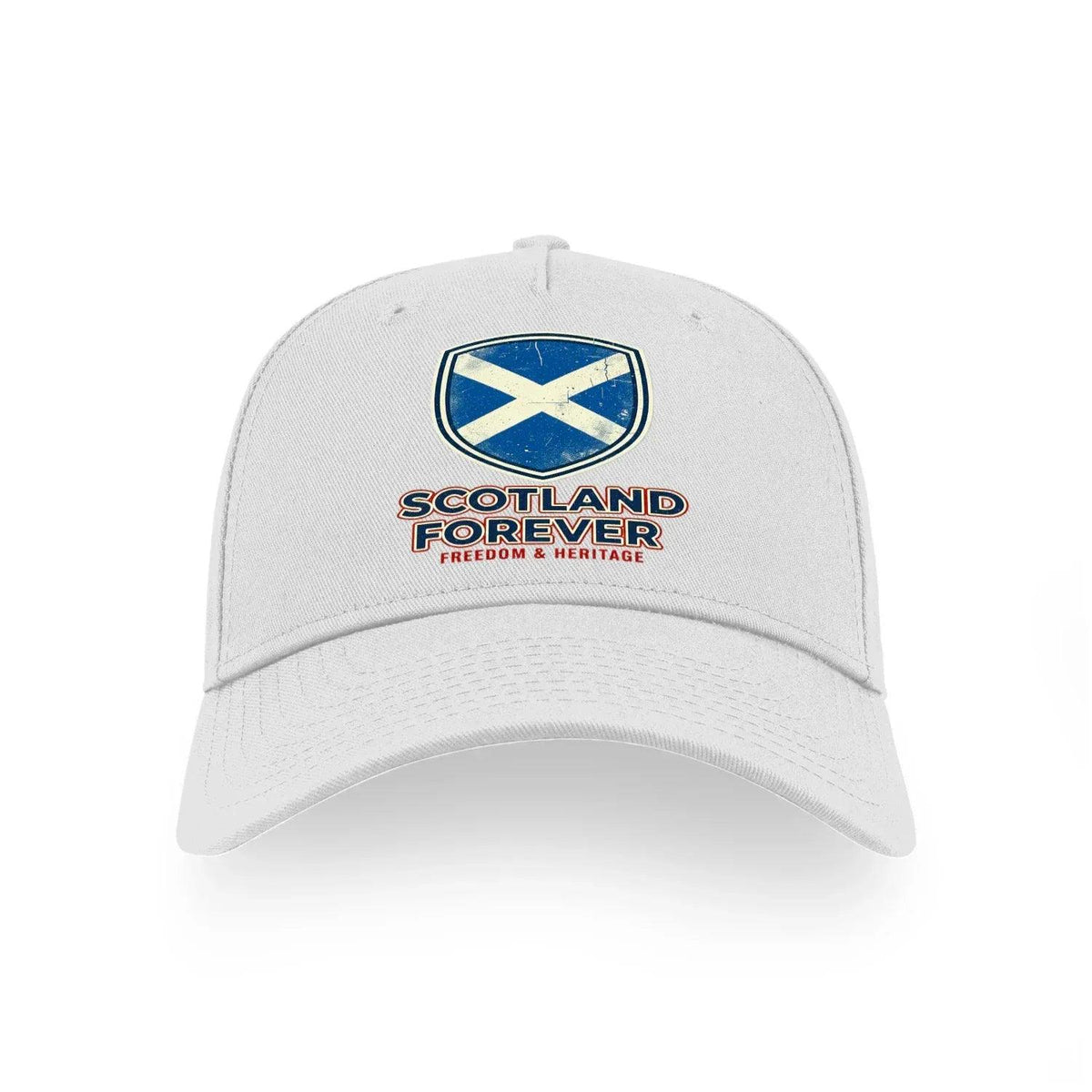 Scottish 5-Panel Cap - Forever Saltire, Adjustable Fit - Celtic Wolfwear