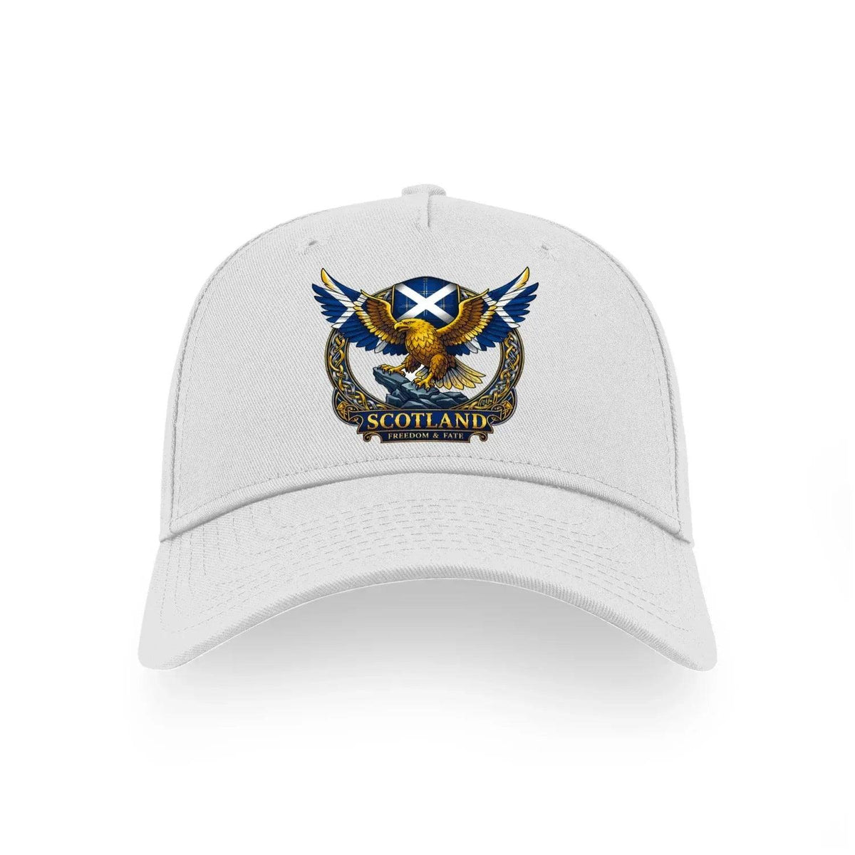 Scottish 5-Panel Cap - Freedom and Fate, Adjustable Fit - Celtic Wolfwear