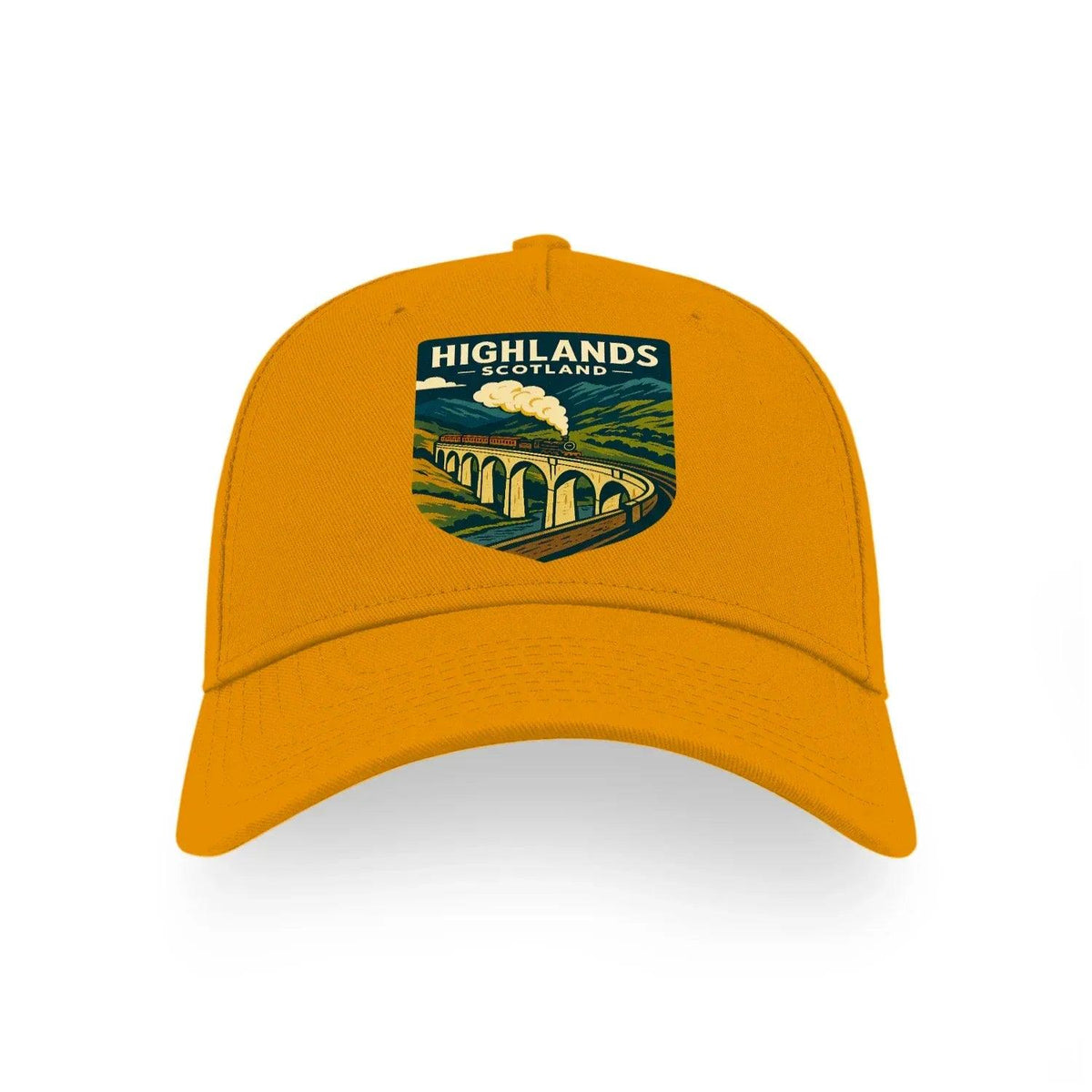 Scottish 5-Panel Cap - Highlands, Adjustable Headwear - Celtic Wolfwear