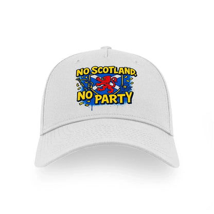 Scottish 5-Panel Cap - No Party, Adjustable Headwear - Celtic Wolfwear
