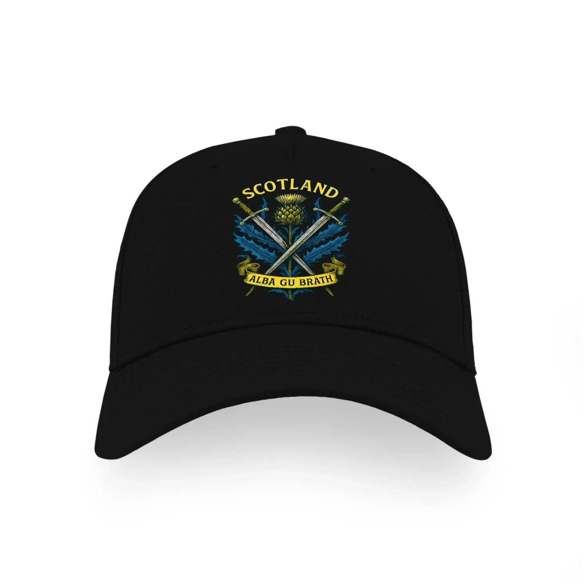 Scottish 5-Panel Cap - Saltire Crest, Matchday Headwear - Celtic Wolfwear