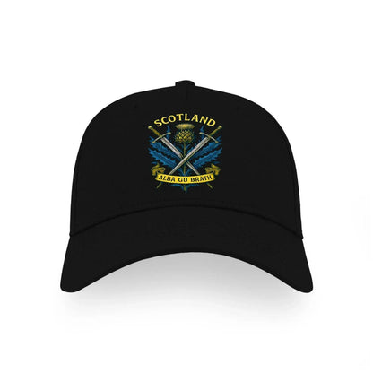 Scottish 5-Panel Cap - Saltire Crest, Matchday Headwear - Celtic Wolfwear