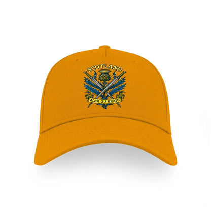 Scottish 5-Panel Cap - Saltire Crest, Matchday Headwear - Celtic Wolfwear