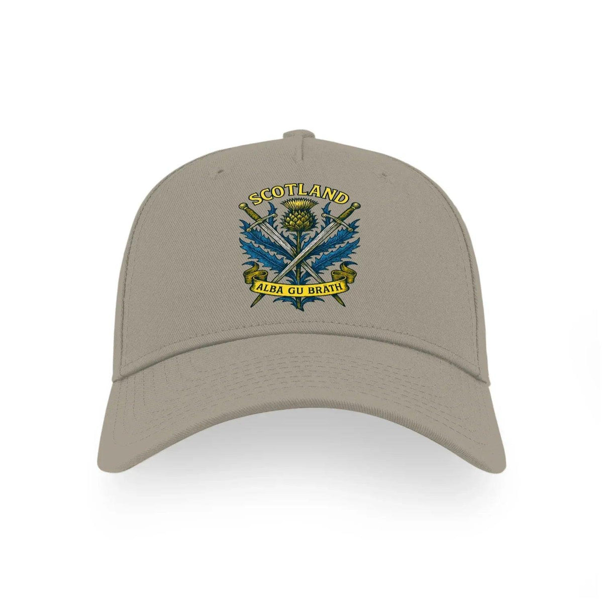 Scottish 5-Panel Cap - Saltire Crest, Matchday Headwear - Celtic Wolfwear