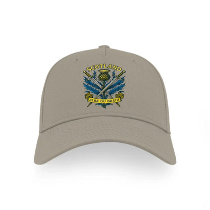 Scottish 5-Panel Cap - Saltire Crest, Matchday Headwear - Celtic Wolfwear