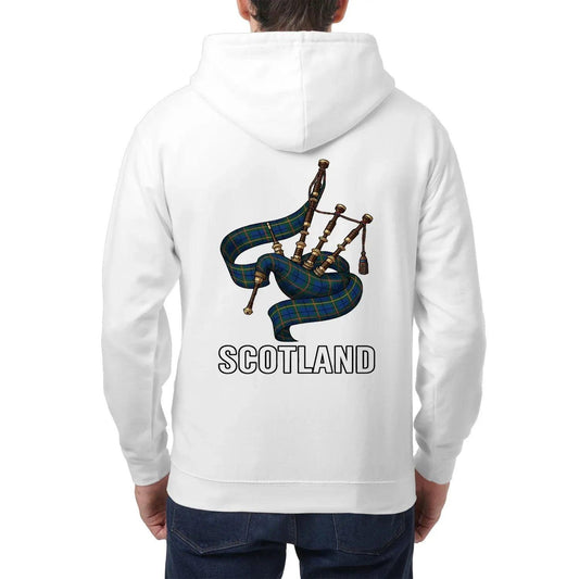 Scottish Bagpipes Zip Hoodie – Heritage Graphic Jacket - Celtic Wolfwear