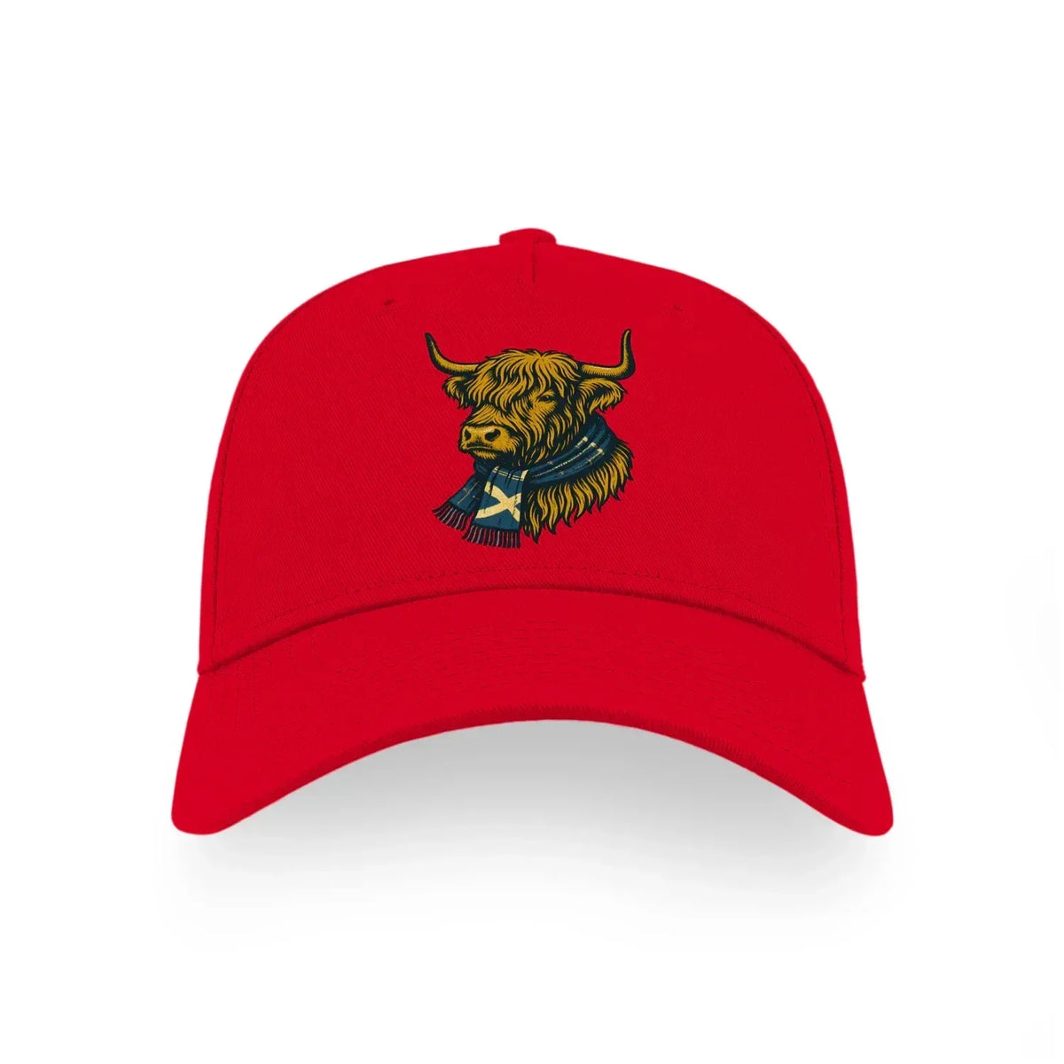 Scottish Baseball Cap - Highland Cow, Matchday Headwear - Celtic Wolfwear