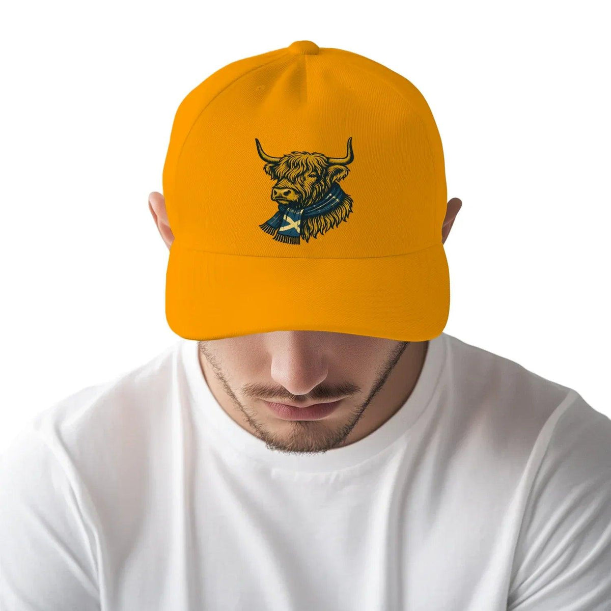 Scottish Baseball Cap - Highland Cow, Matchday Headwear - Celtic Wolfwear