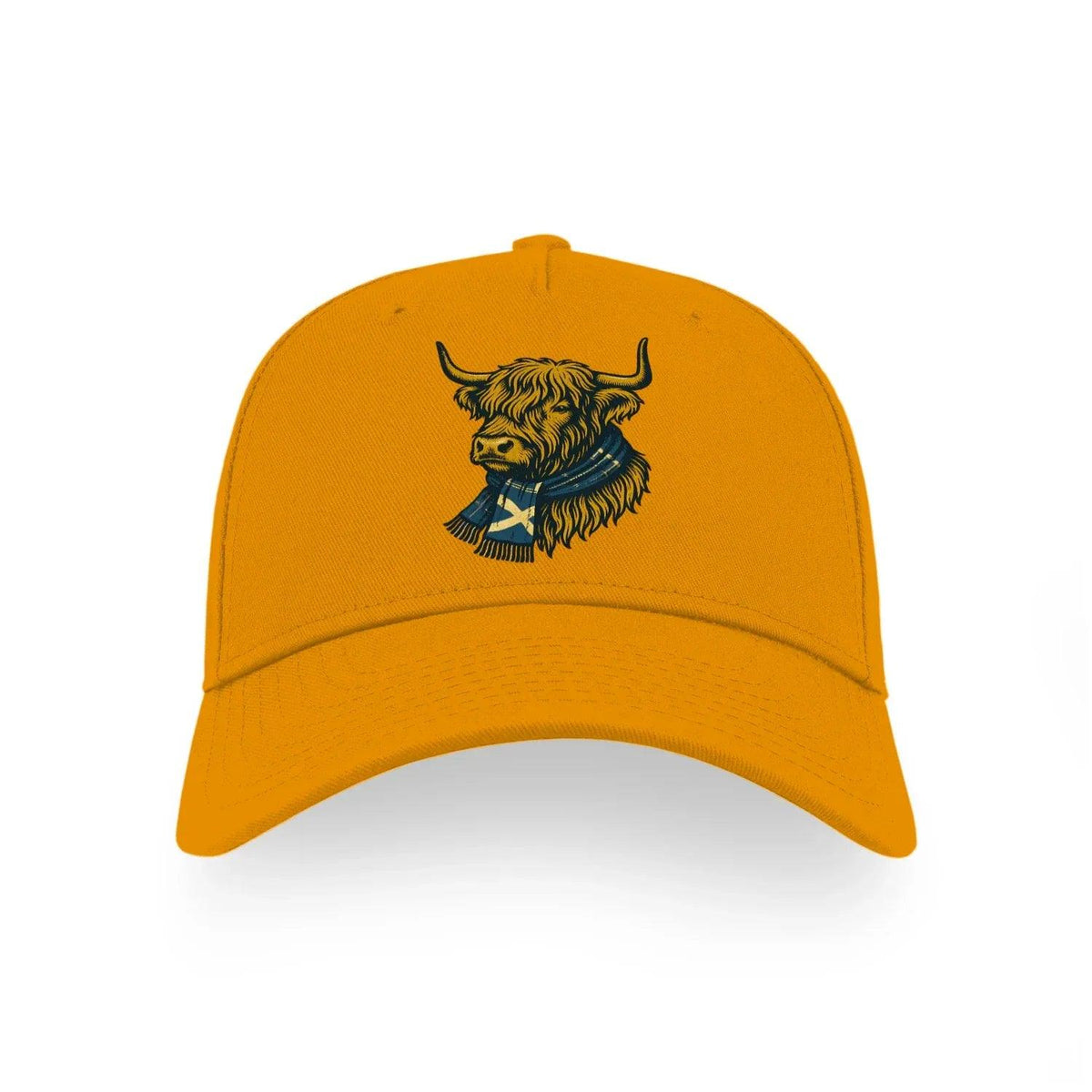 Scottish Baseball Cap - Highland Cow, Matchday Headwear - Celtic Wolfwear