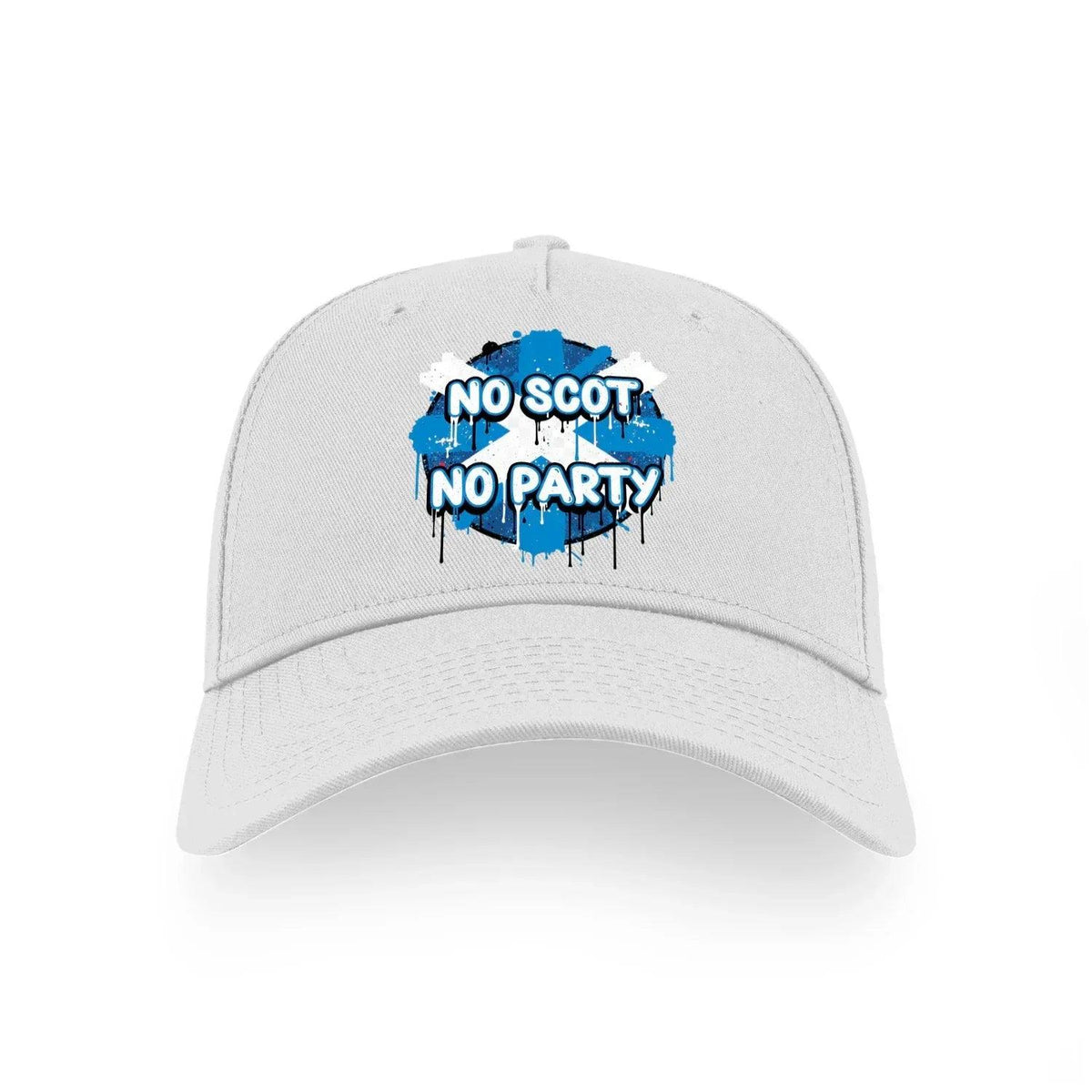 Scottish Baseball Cap - No Scot No Party Adjustable Fit - Celtic Wolfwear
