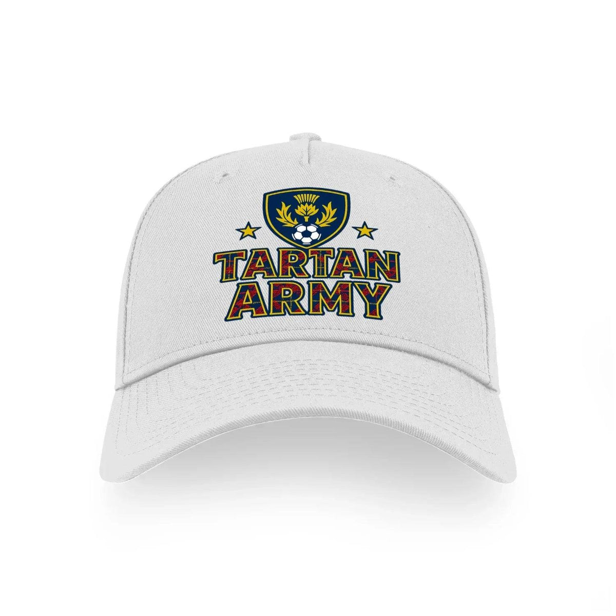 Scottish Baseball Cap - Tartan Army Adjustable Headwear - Celtic Wolfwear