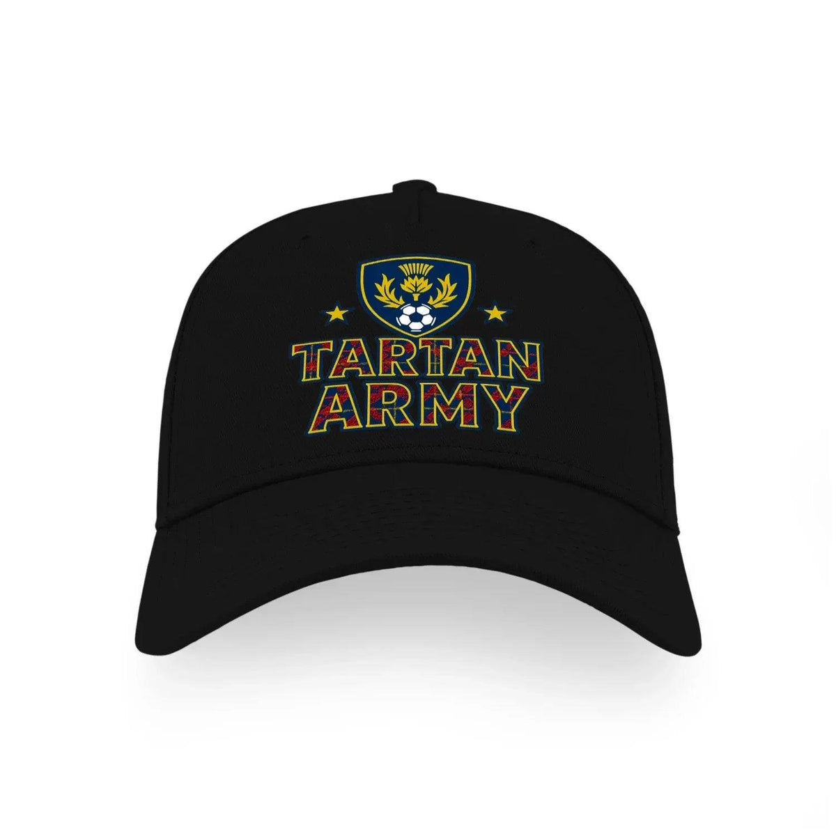 Scottish Baseball Cap - Tartan Army Adjustable Headwear - Celtic Wolfwear