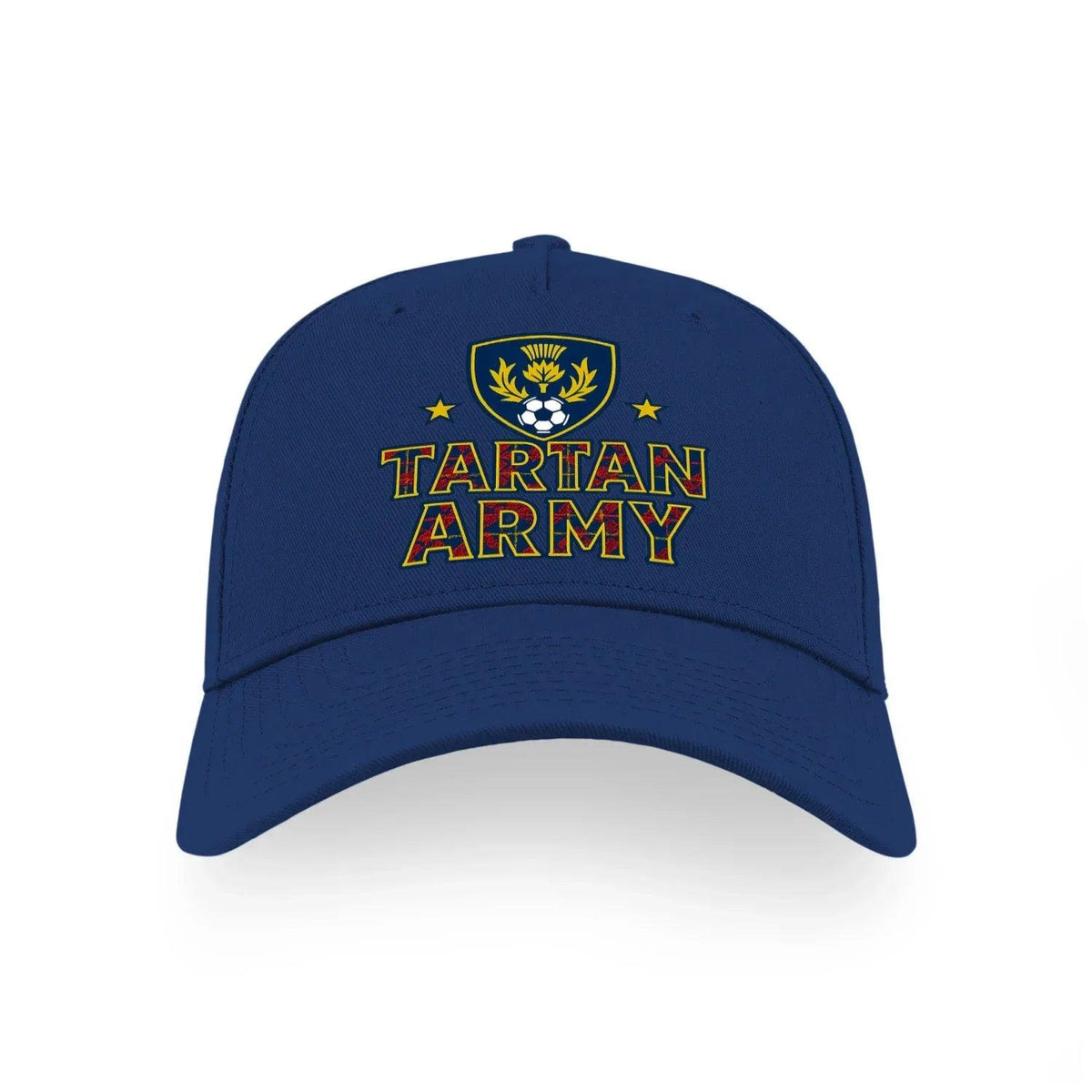 Scottish Baseball Cap - Tartan Army Adjustable Headwear - Celtic Wolfwear