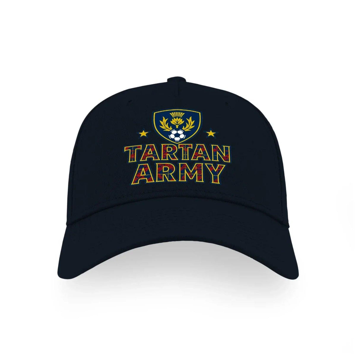 Scottish Baseball Cap - Tartan Army Adjustable Headwear - Celtic Wolfwear