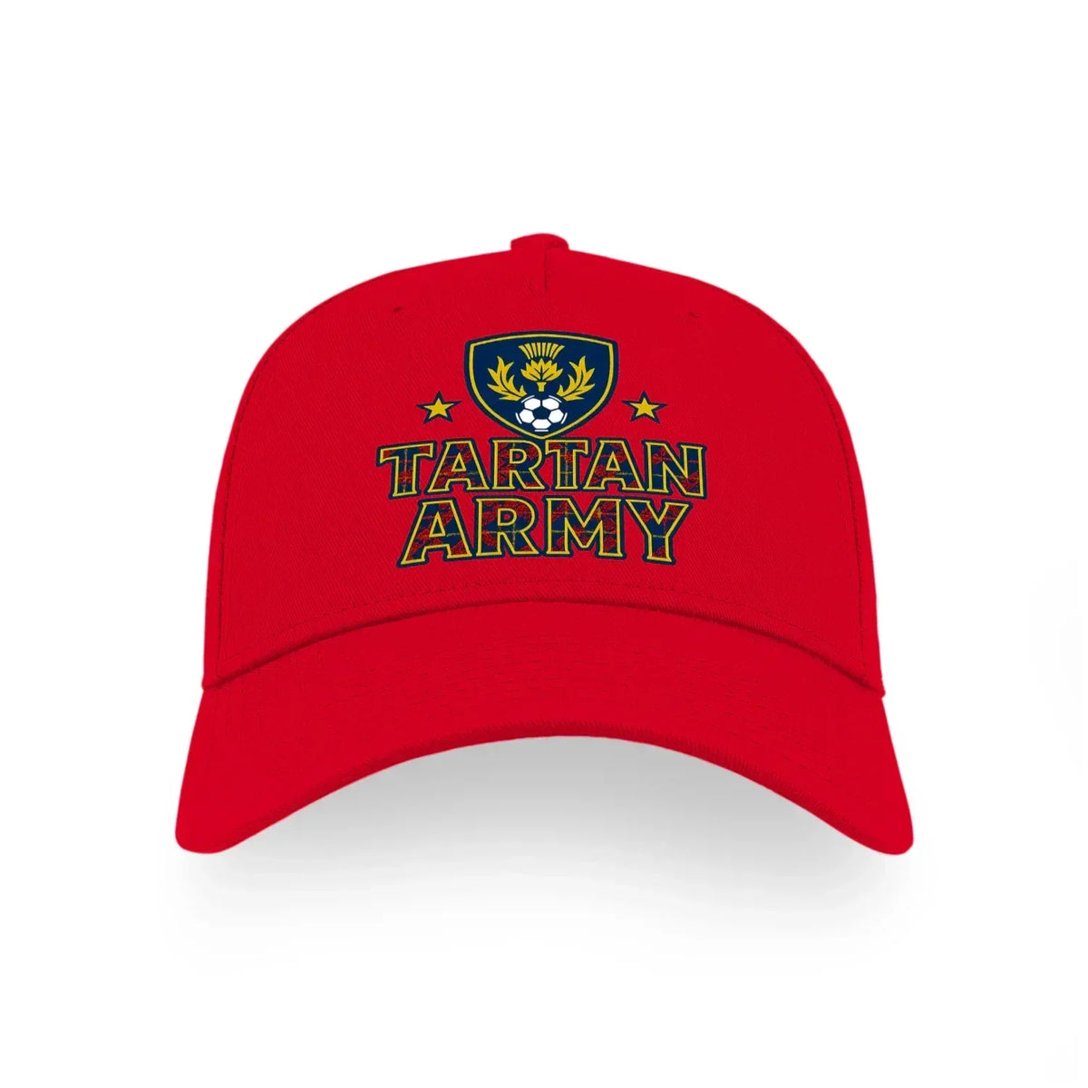 Scottish Baseball Cap - Tartan Army Adjustable Headwear - Celtic Wolfwear