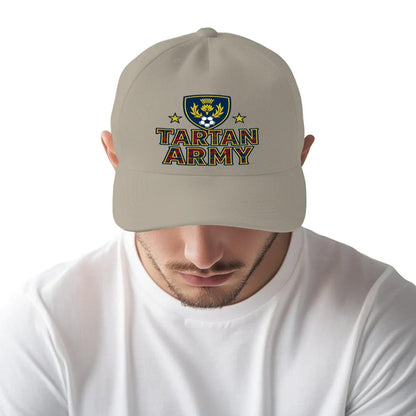 Scottish Baseball Cap - Tartan Army Adjustable Headwear - Celtic Wolfwear