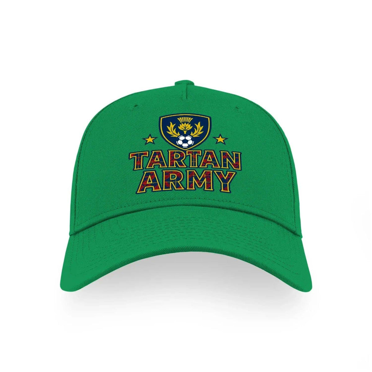 Scottish Baseball Cap - Tartan Army Adjustable Headwear - Celtic Wolfwear